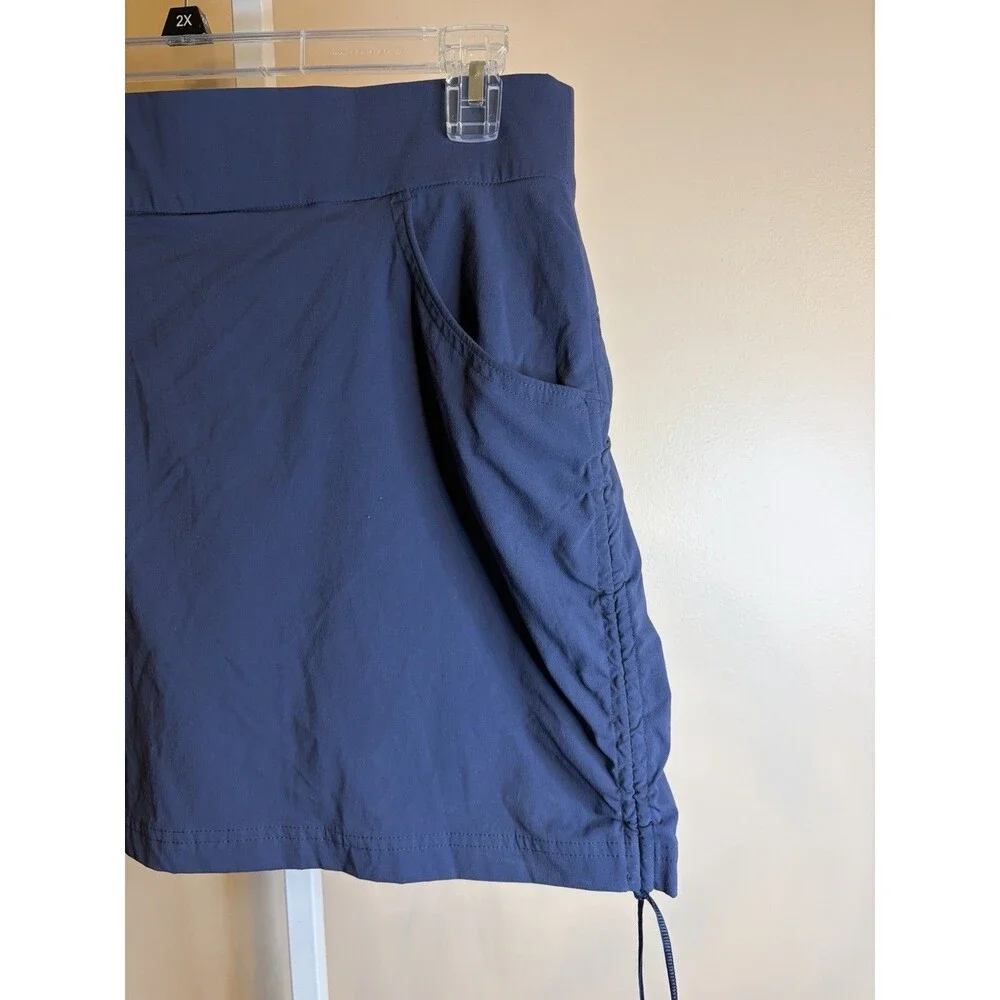 Women Columbia Omni Shield Navy Blue Cinch Side Golf Tennis Skort L - Picture 4 of 12